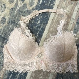 Halter lace bra